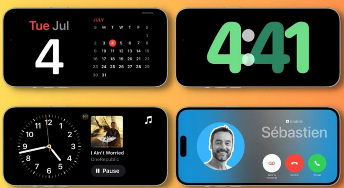 麻洋镇苹果手机维修分享iOS17横屏充电待机显示有什么好处 