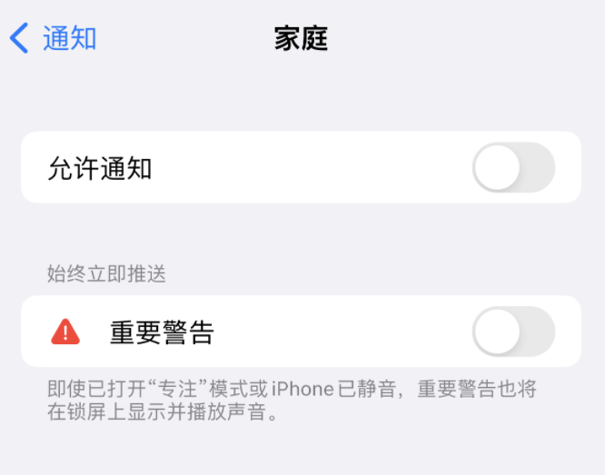 麻洋镇苹果14维修分享iPhone14系列机型弹出“家庭”警告后卡死如何解决 